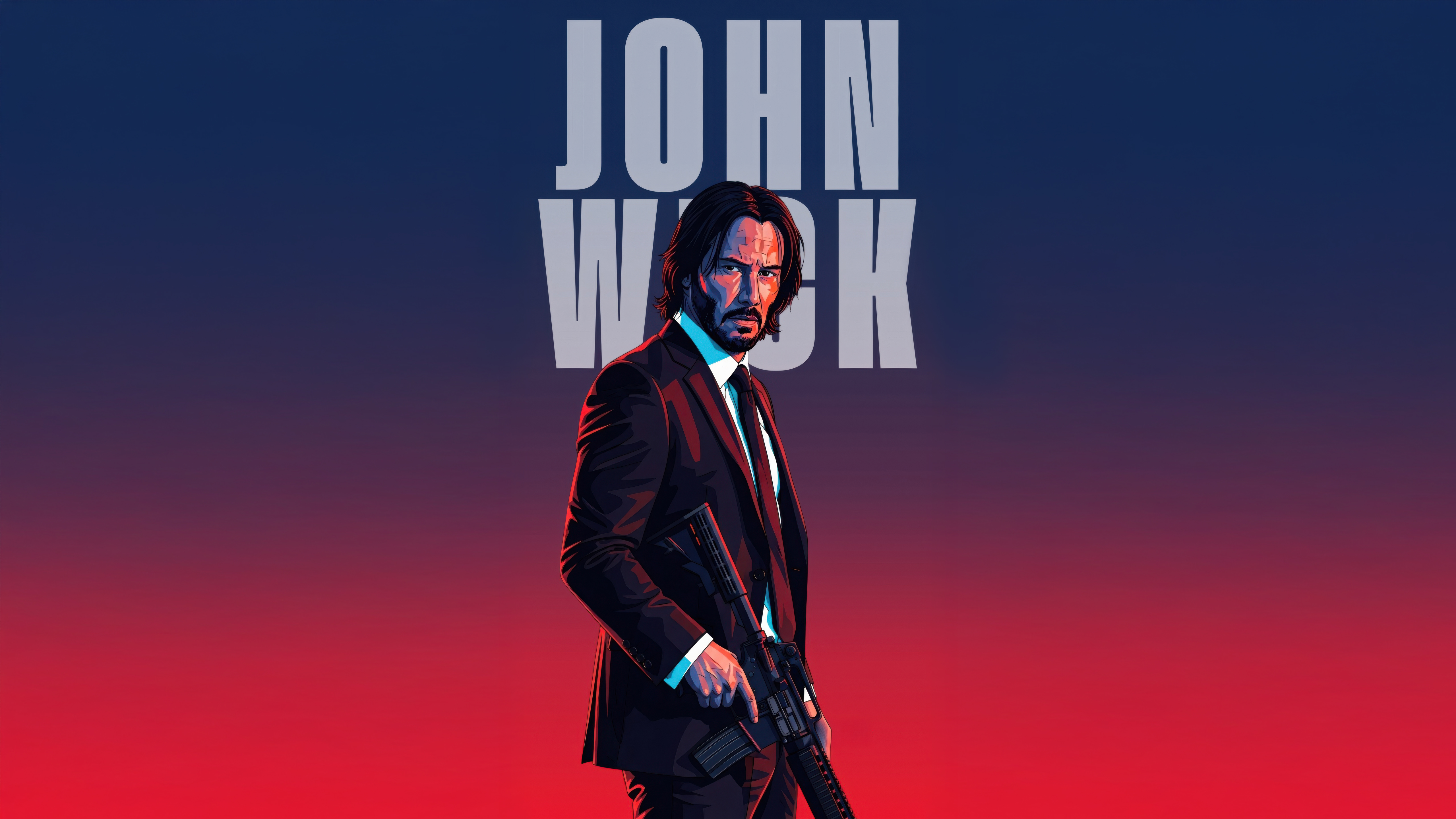4K John Wick Minimalist PC Desktop Wallpaper | Movies HD Wallpaper