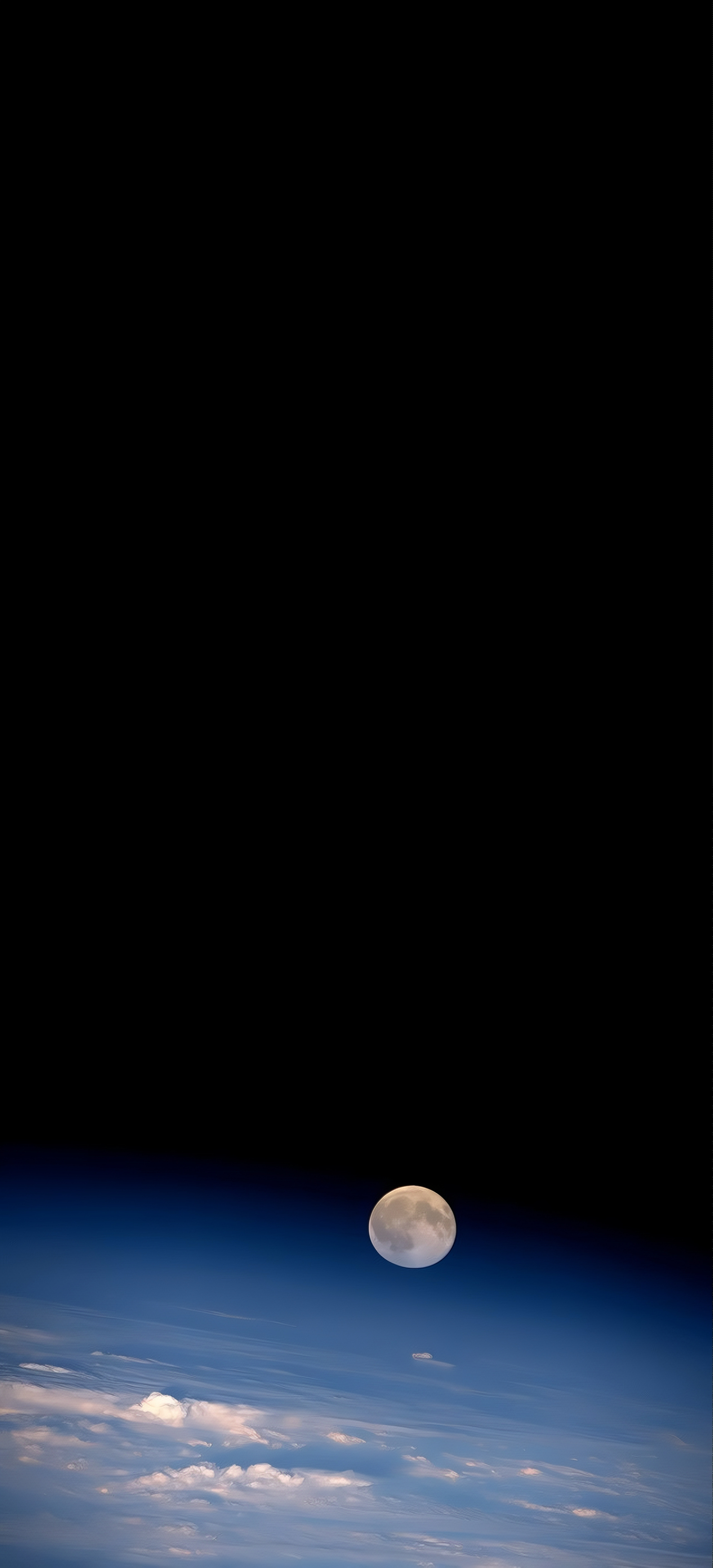 Earth Atmosphere Moon True Black 4K Mobile Wallpaper HD Wallpaper