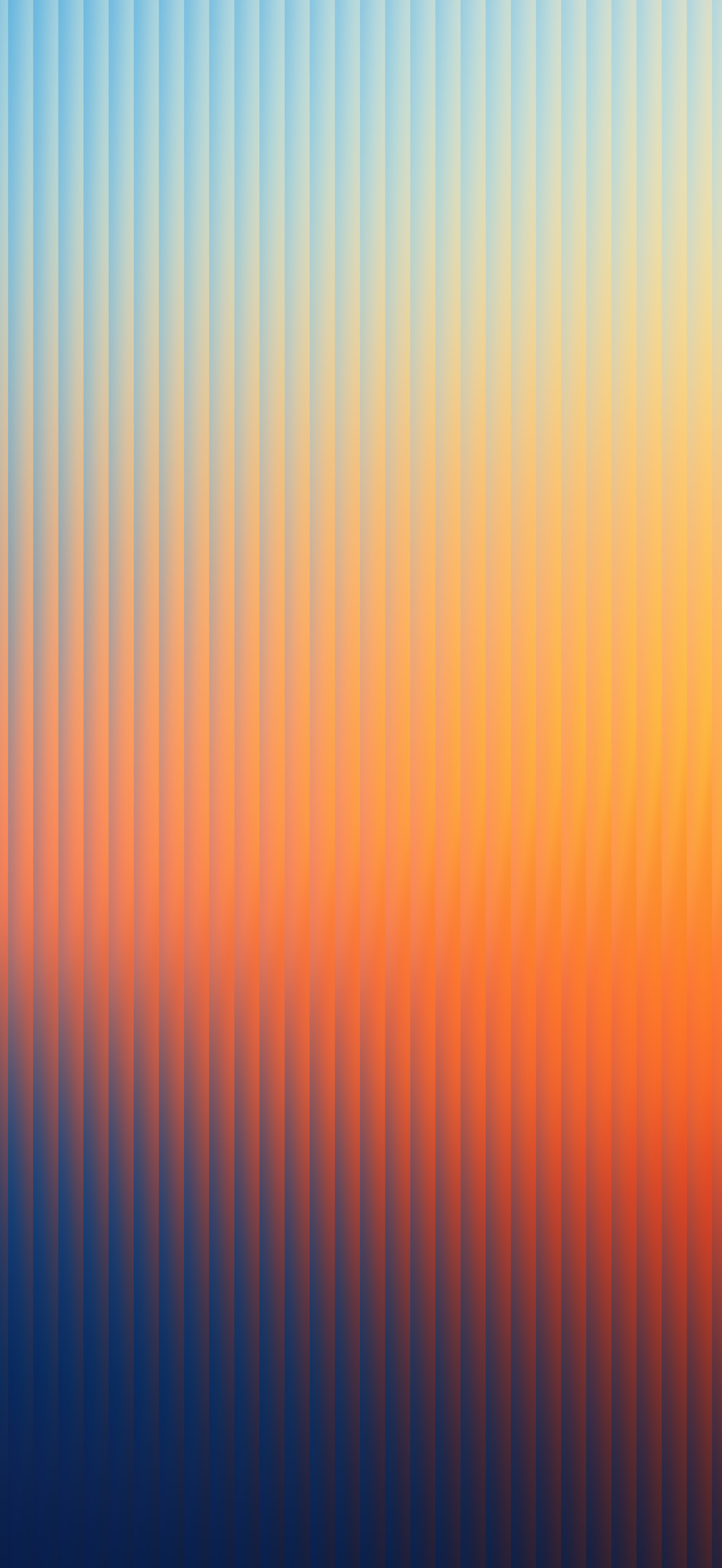 Ribbed Sunset Gradient 4K Minimalist Mobile Wallpaper | Mobile HD Wallpaper